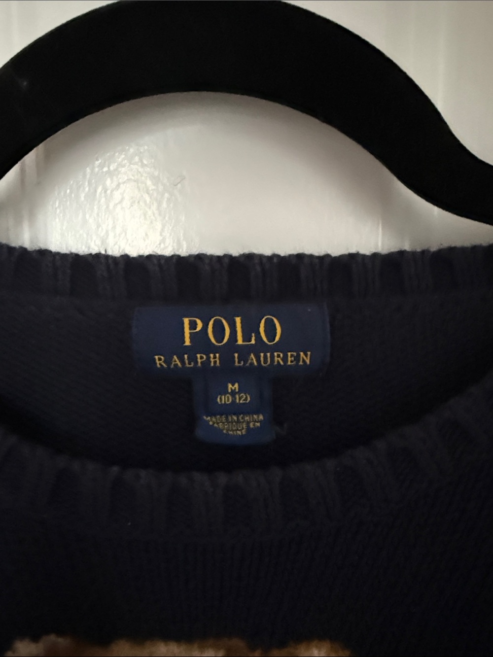 Ralph Lauren Navy Polo Bear Crewneck Sweater - Picture 3 of 3